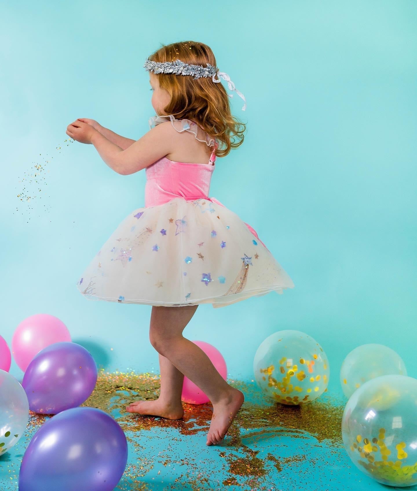 Birthday Dress & Bloomer Set ~ Pink