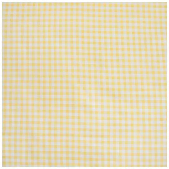 Yellow White Gingham Crib Sheet