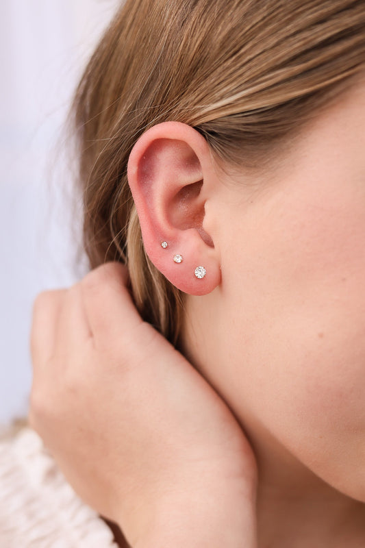 Crystal Flat Back Stud