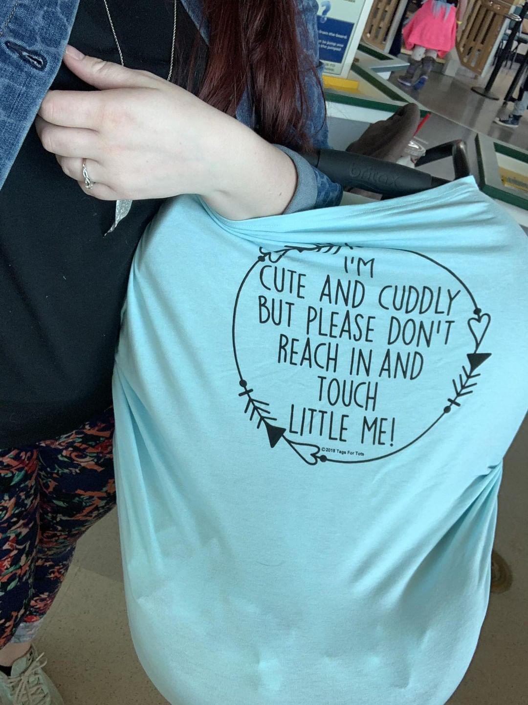 Light Blue Car Seat 5 in 1 Cover – I'm Cute & Cuddly But Please Don't Touch Little Me