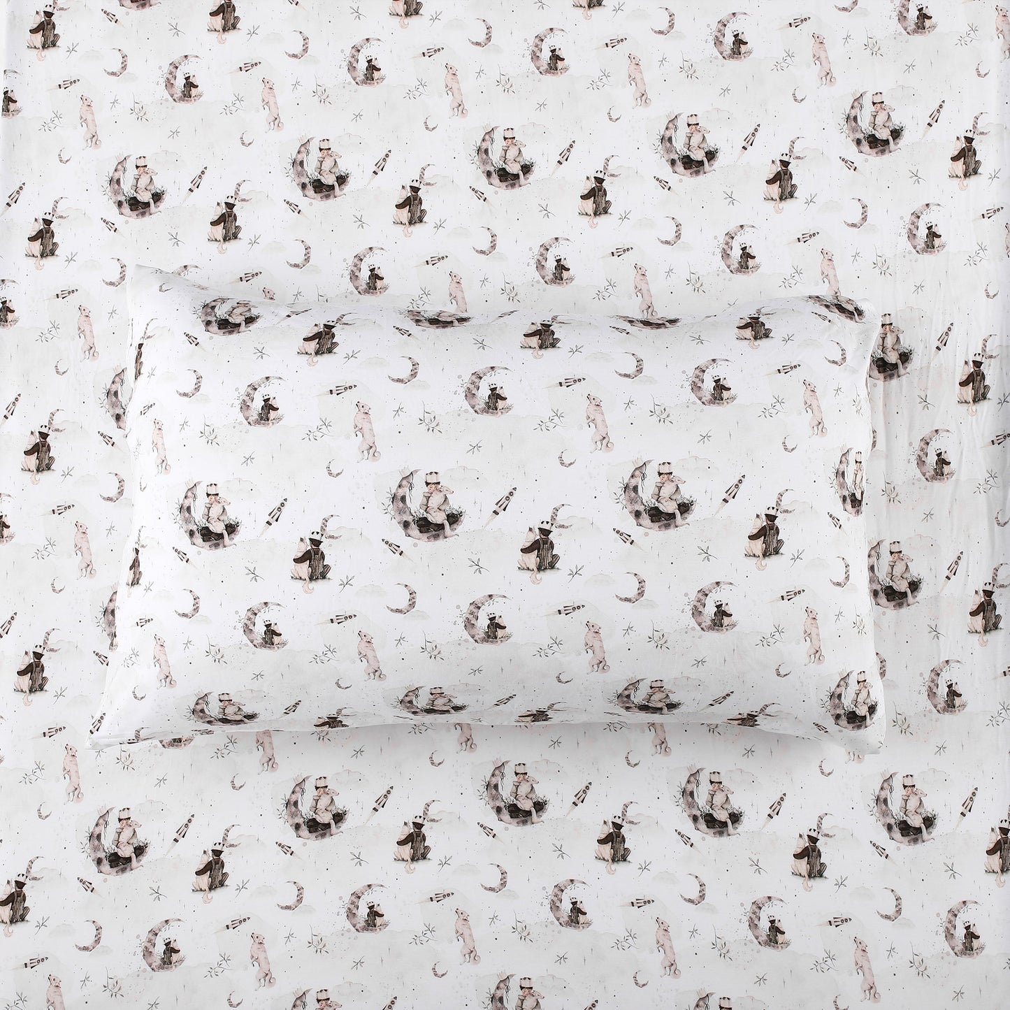 Celestie Bestie Twin Fitted Sheet and Pillowcase Set BDLJ