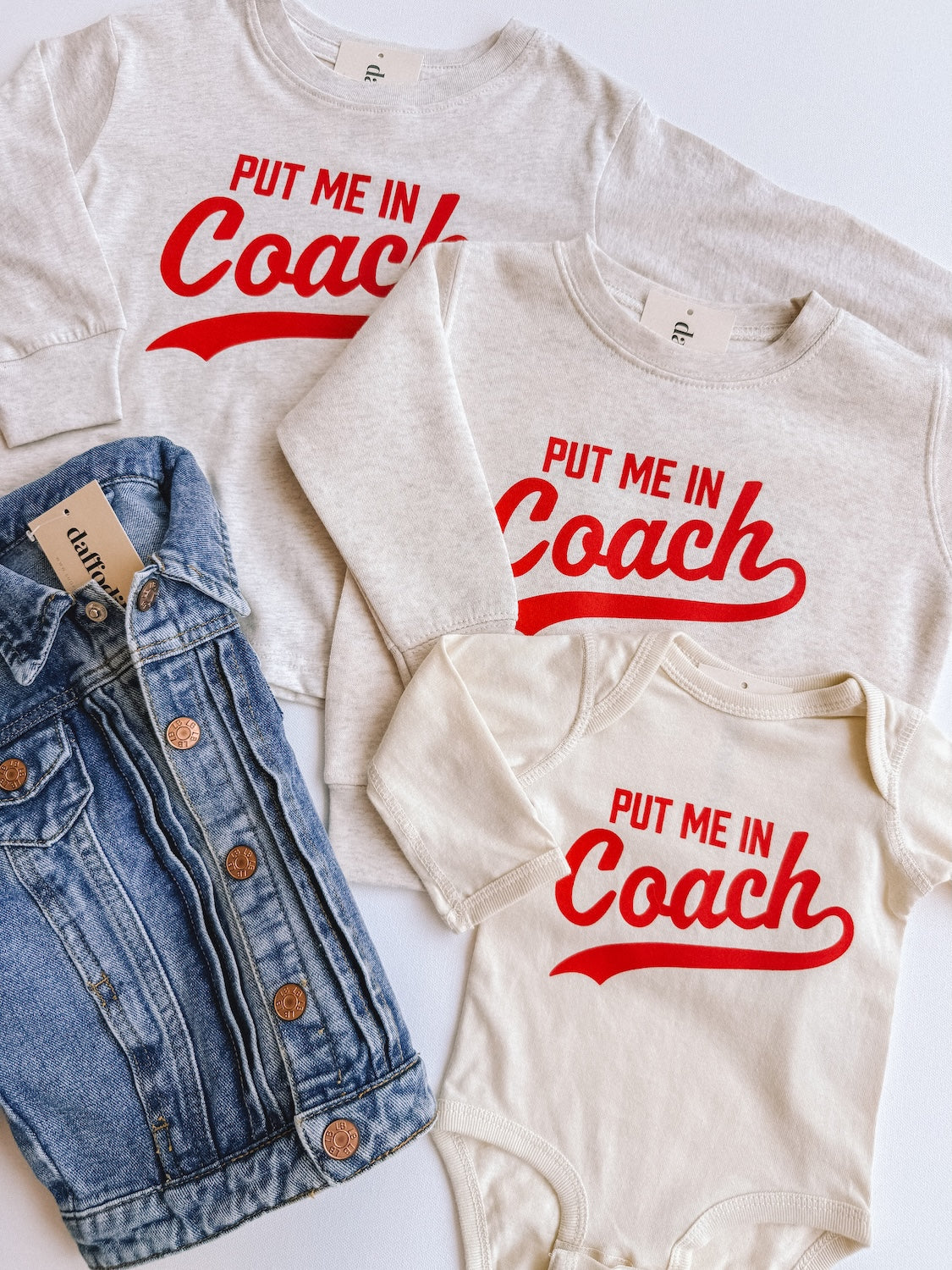 put me in coach long sleeve onesie