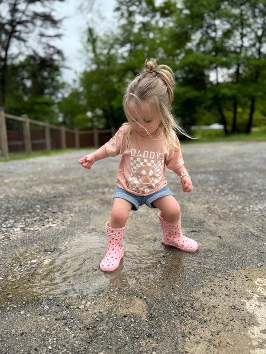Daddy's Girl Checkered Tee-preorder