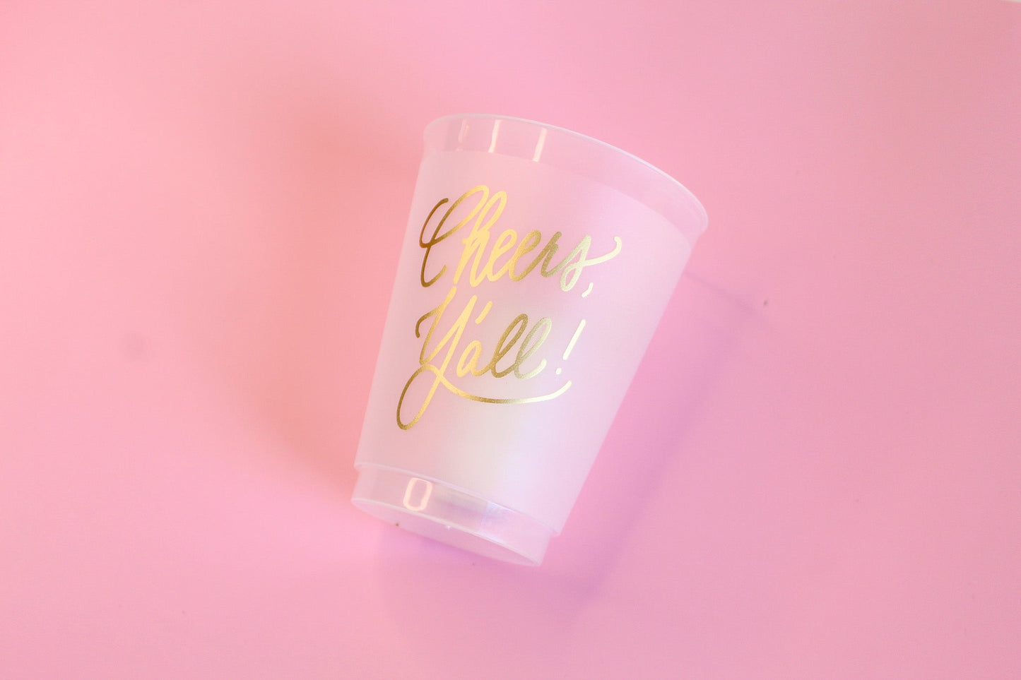 Cheers Y'all! Party Cups