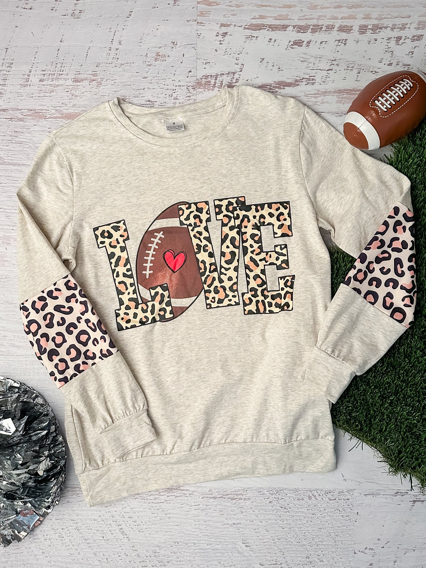 Mom & Me Football LOVE Top