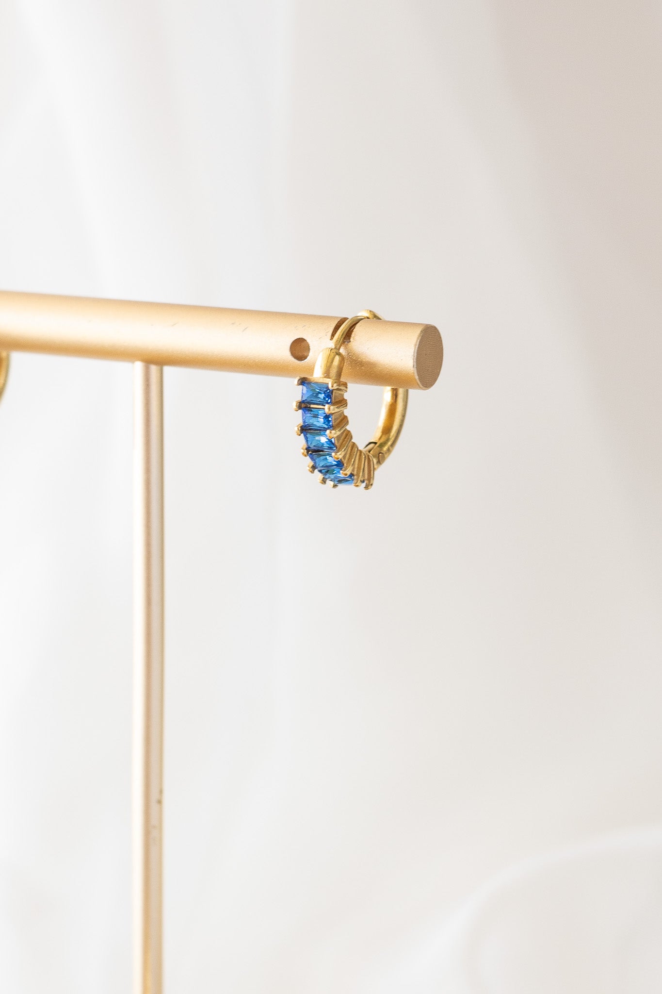 Crystal Hoop in Blue