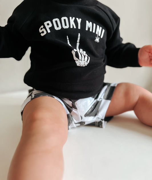 Organic Cotton Spooky Mini Crewneck Sweatshirt