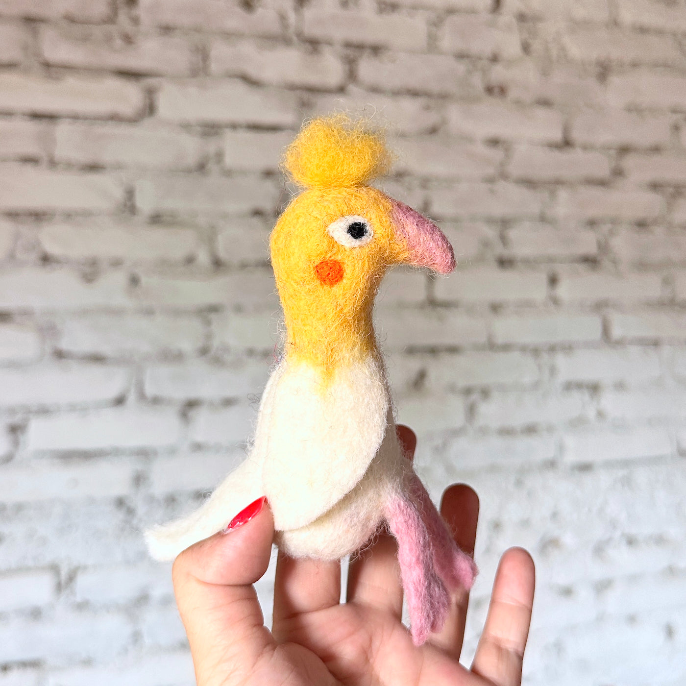 Cockatiel Finger Puppet