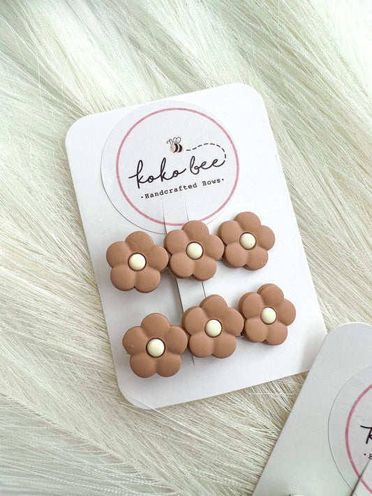 Fall Flower Clip Set