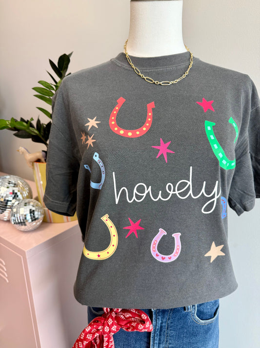 Howdy Horseshoes Tee