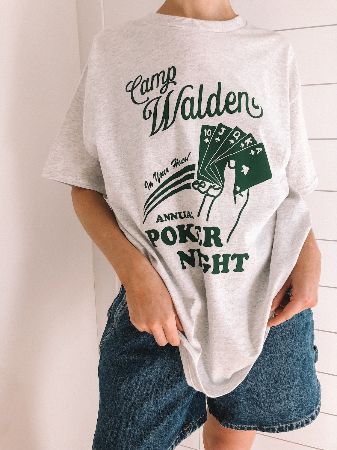 camp walden poker night tee - adult