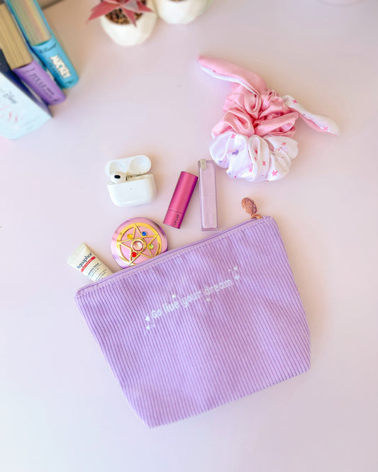 Go Live Your Dream Corduroy Pouch
