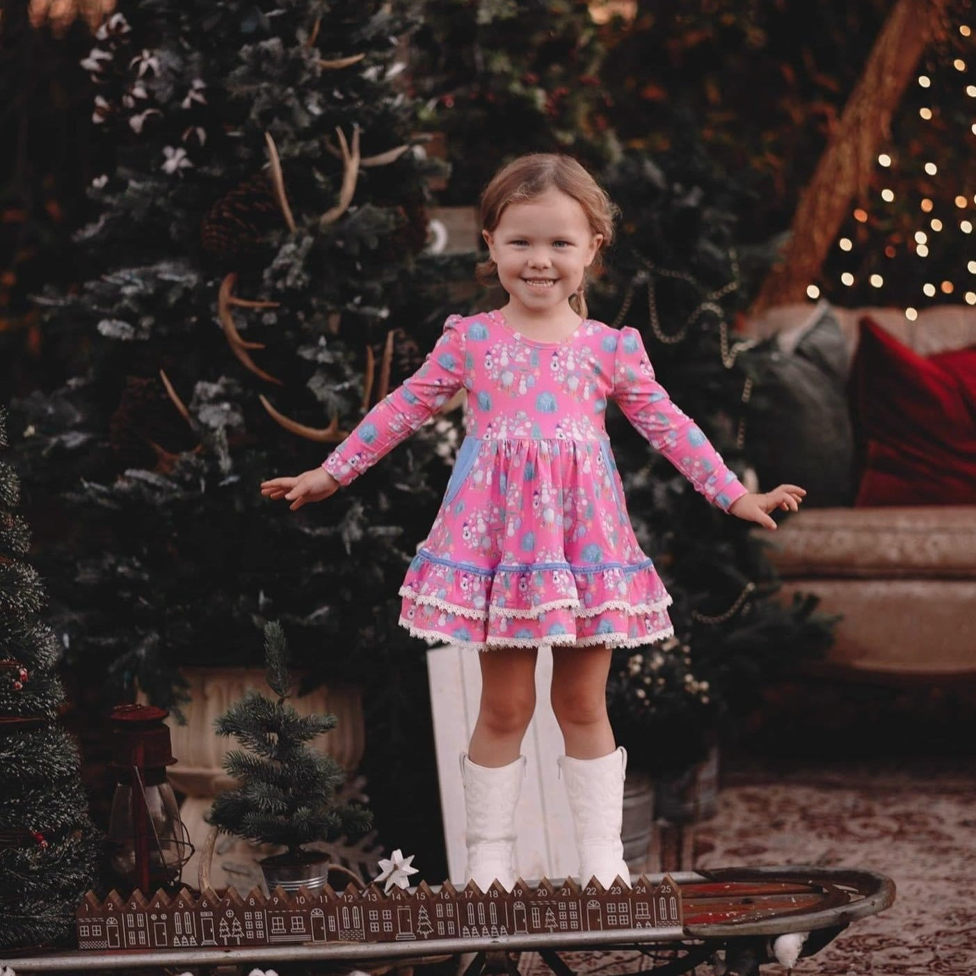 Pretty Snowman Twirl Set