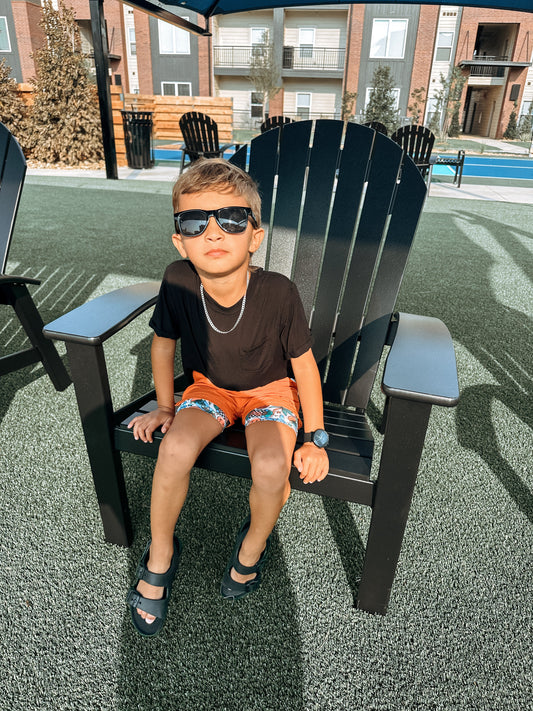 Orange + Neon Summer Hybrid Shorts