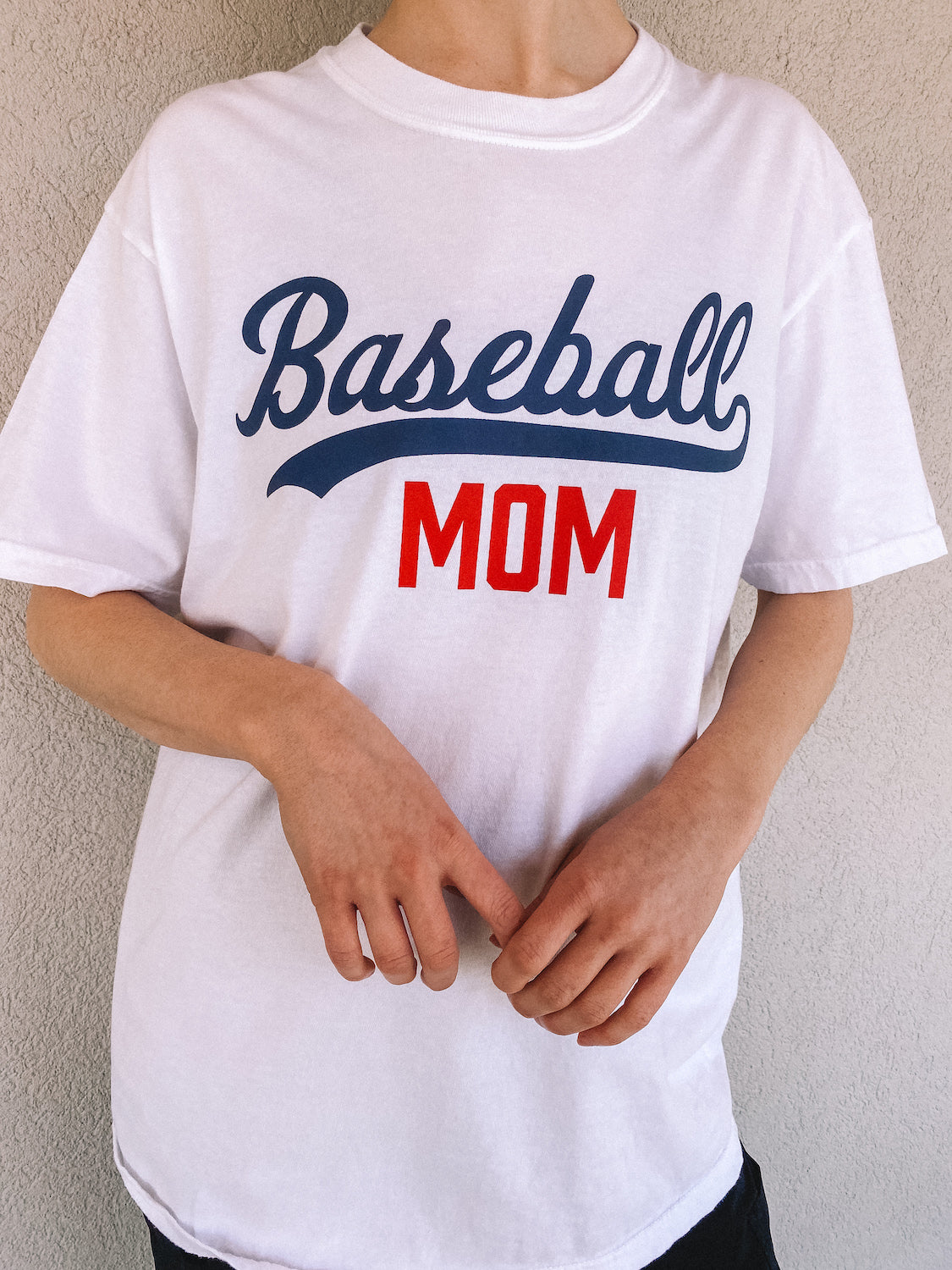 baseball mom tee