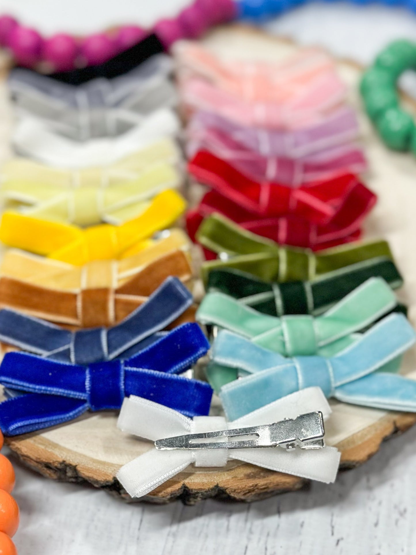 Velvet Bow Clippies
