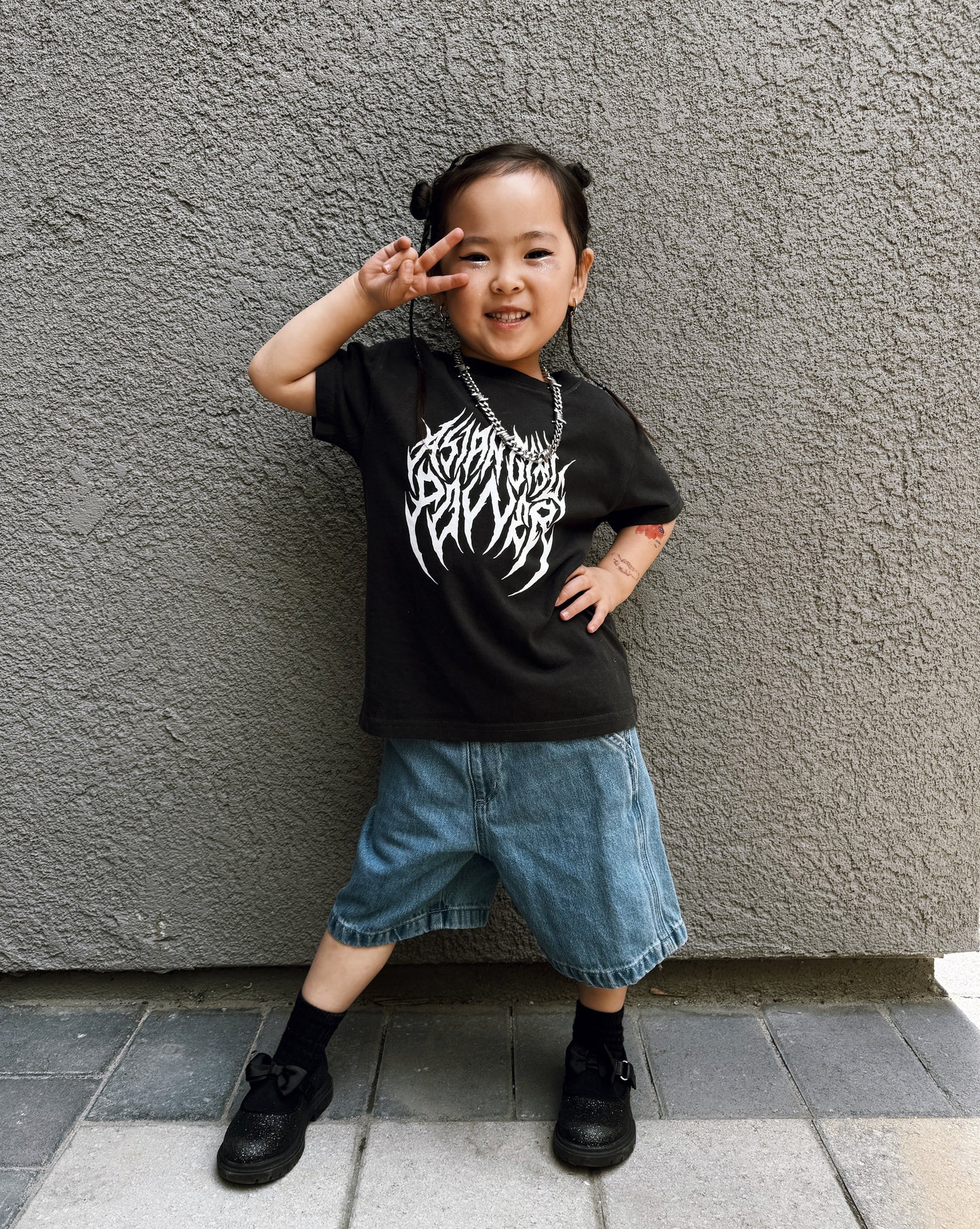 Asian Girl Power Metal T-shirt