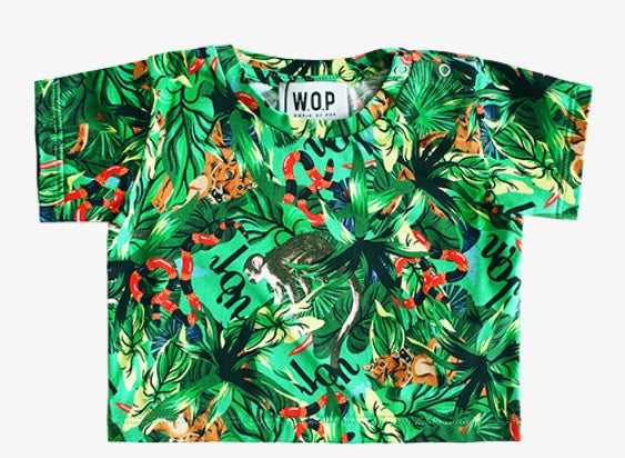 "Amazonia" printed tee - Green