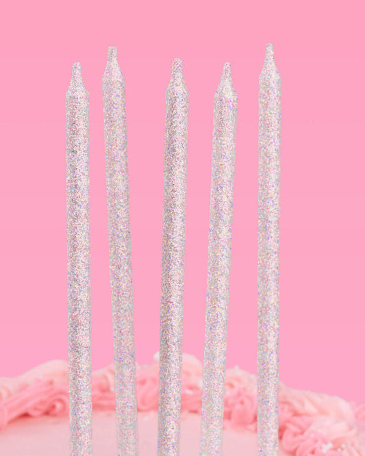 Shimmer Candles - iridescent glitter candles