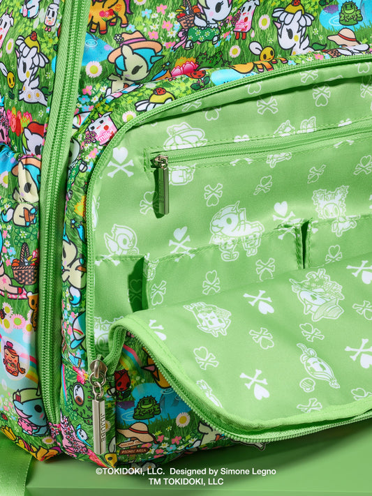 tokidoki Zealous Diaper Bag Backpack - Meadow Blooms