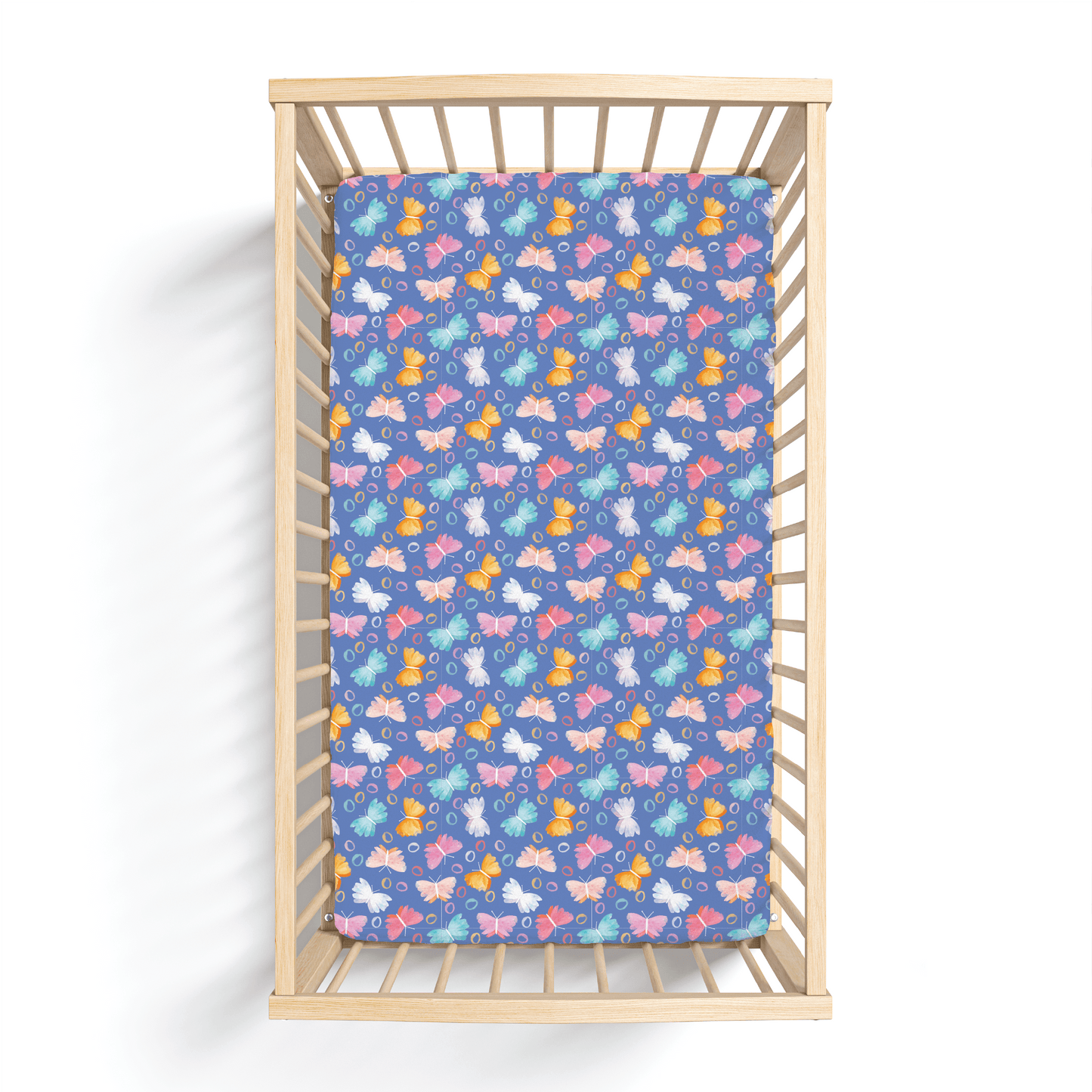 Korrie Butterflies Bamboo Crib Sheet