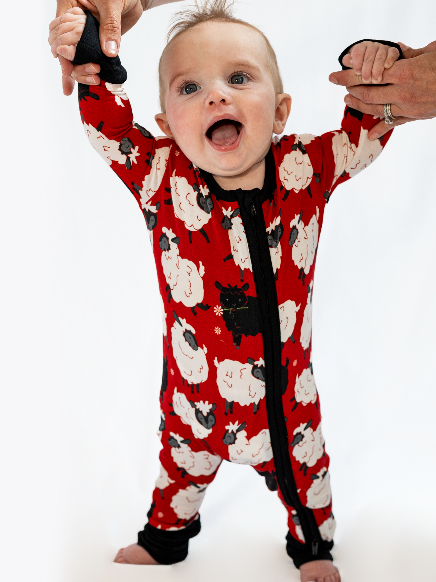 The Lucky Sheep Zip Romper