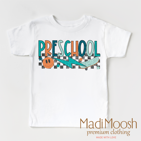Preschool Skateboard Back To School Shirt
