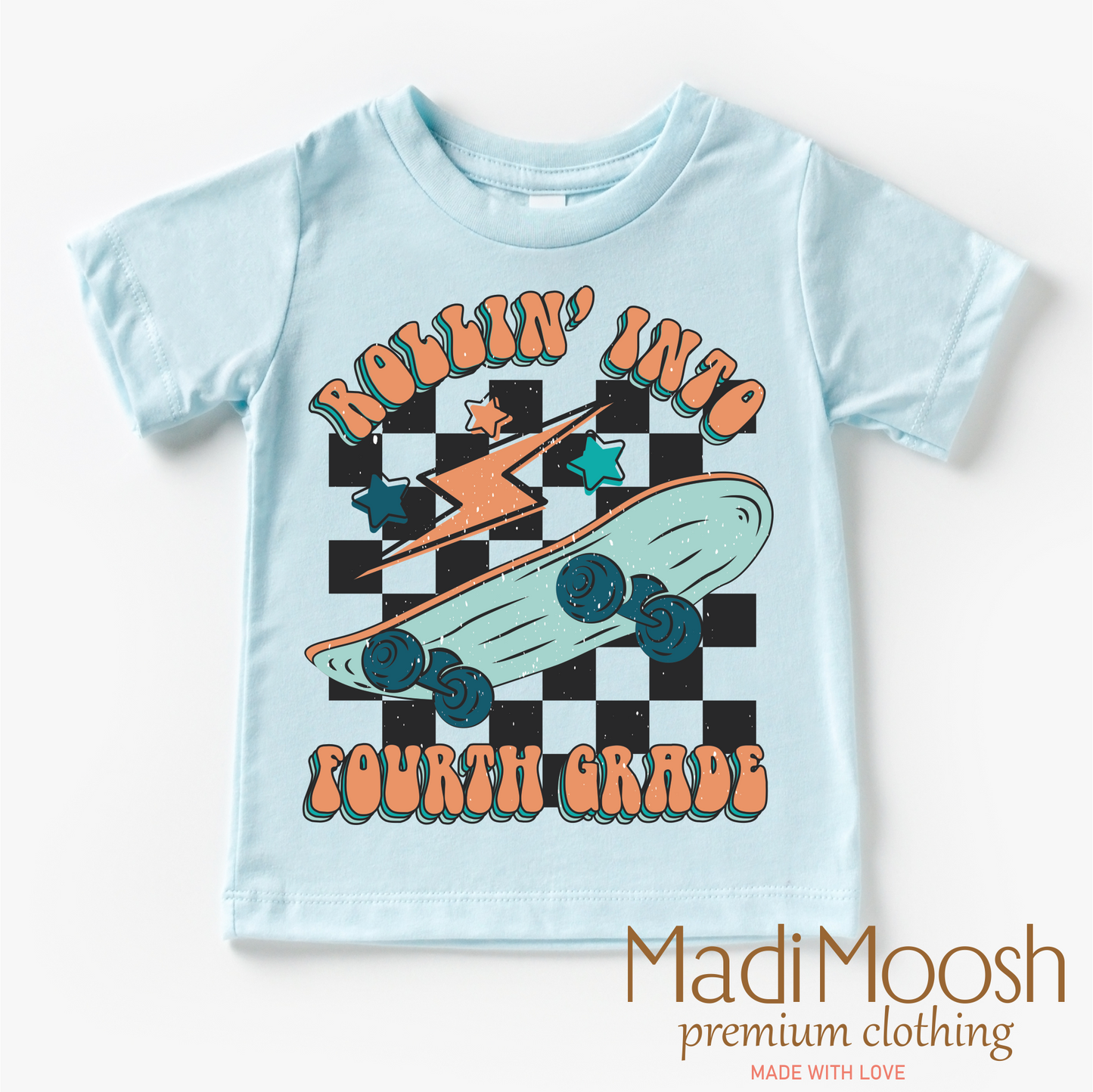 Rollin' Into 4th Back To School Shirt - School Shirt