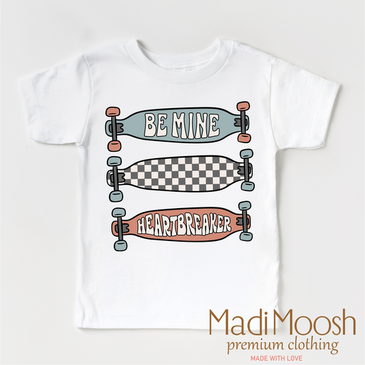 Be Mine Skater Valentine's Day Shirt - Valentine Tee