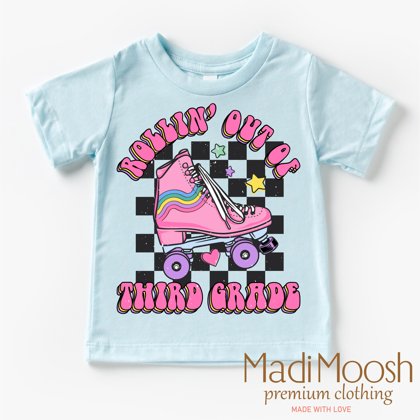 Rollin' Out Of 3rd Grade Last Day Of School Shirt - School Shirt