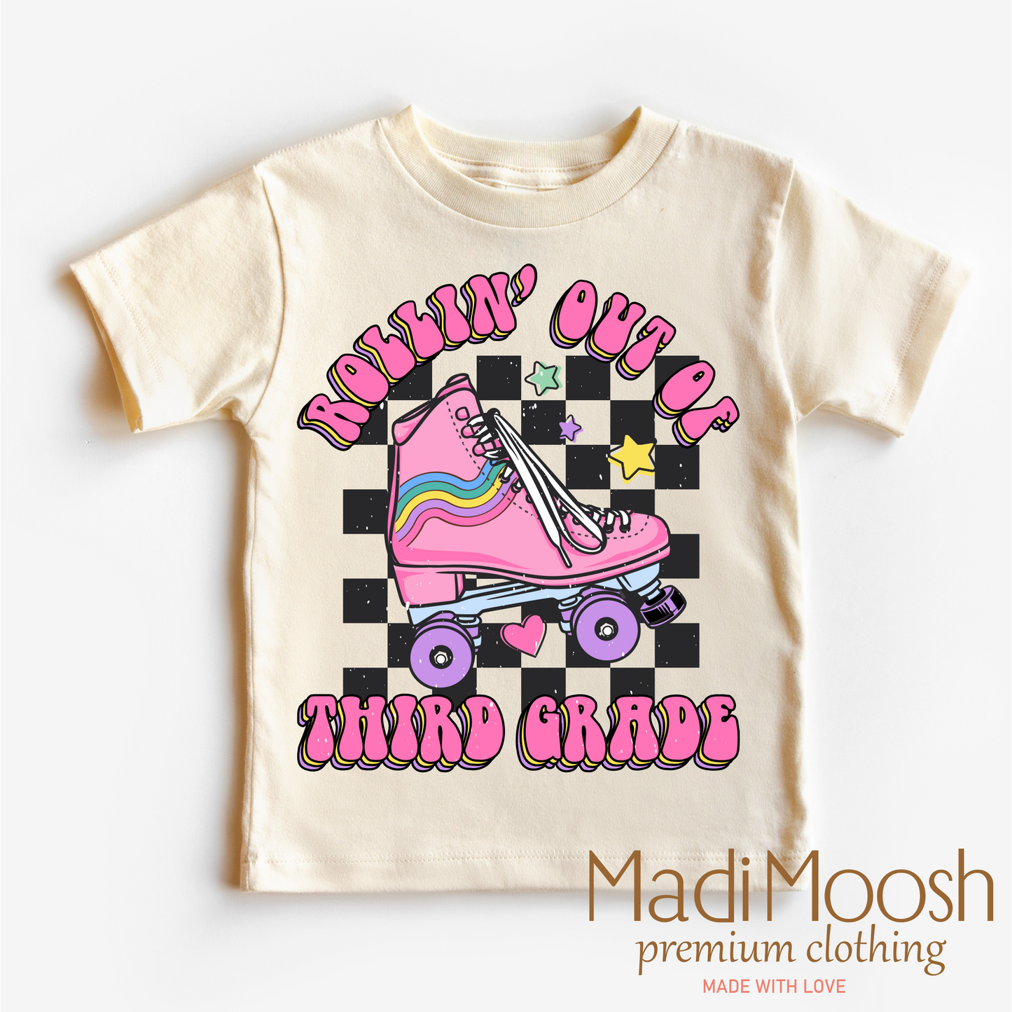 Rollin' Out Of 3rd Grade Last Day Of School Shirt - School Shirt