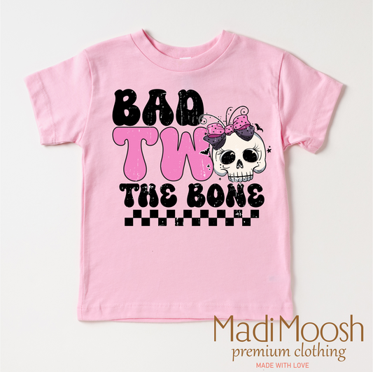 Bad Two The Bone Birthday Shirt - Halloween Shirt