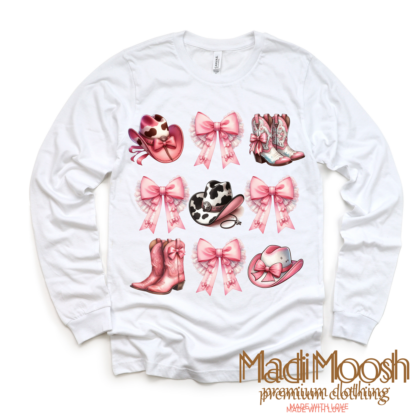 Cowgirl Country Bows And Boots Shirt - Cowgirl Tee