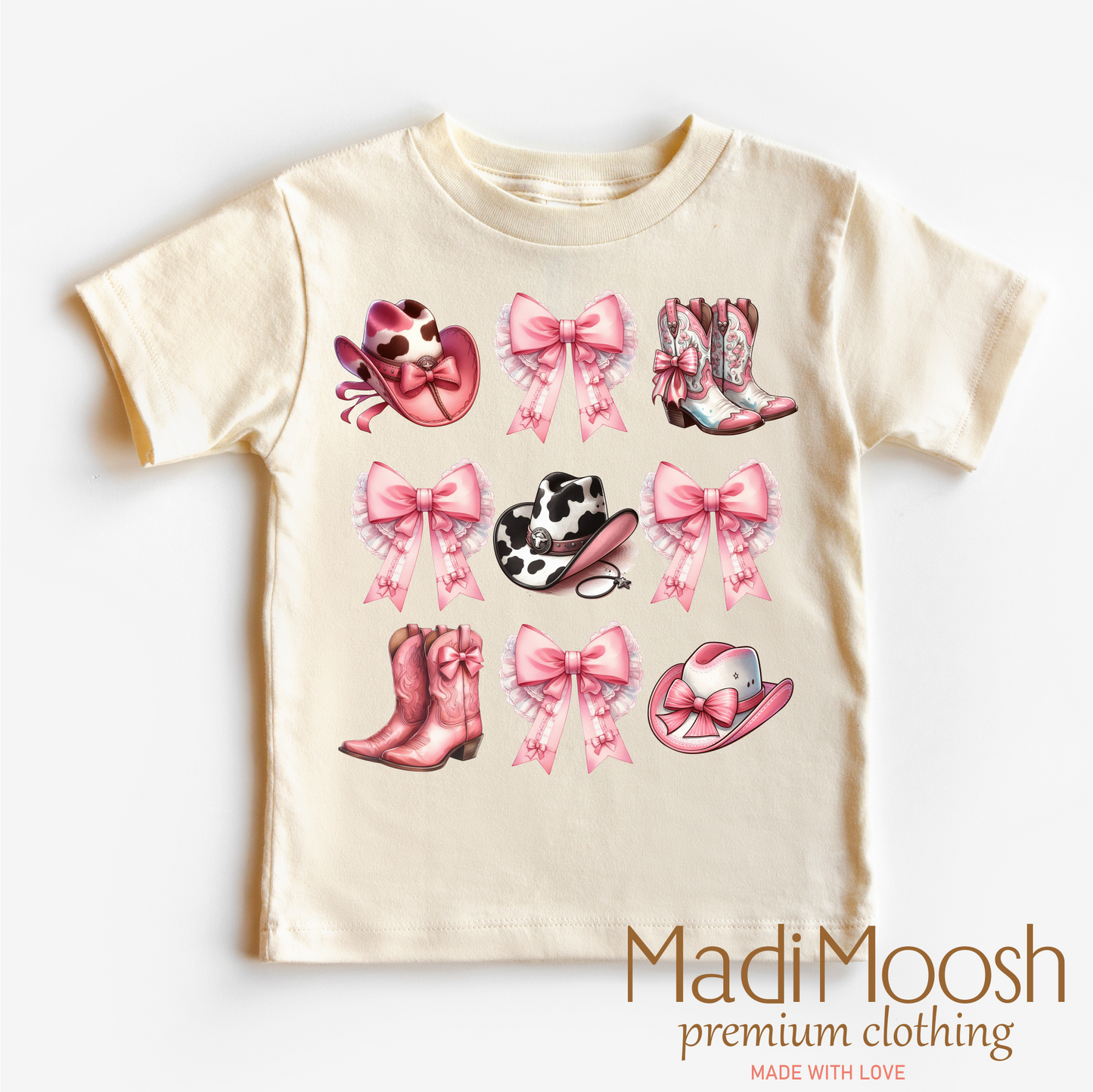 Cowgirl Country Bows And Boots Shirt - Cowgirl Tee