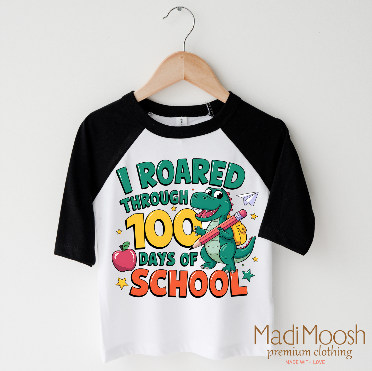 I Roared Through 100 Days Of School Shirt - School Tee