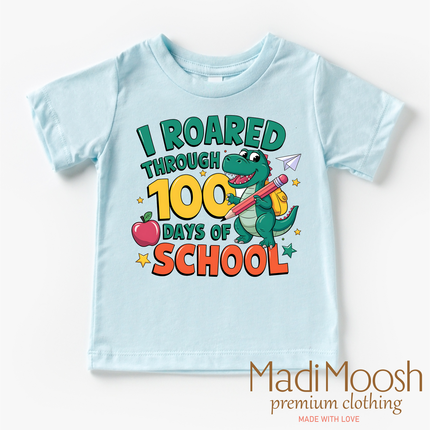 I Roared Through 100 Days Of School Shirt - School Tee