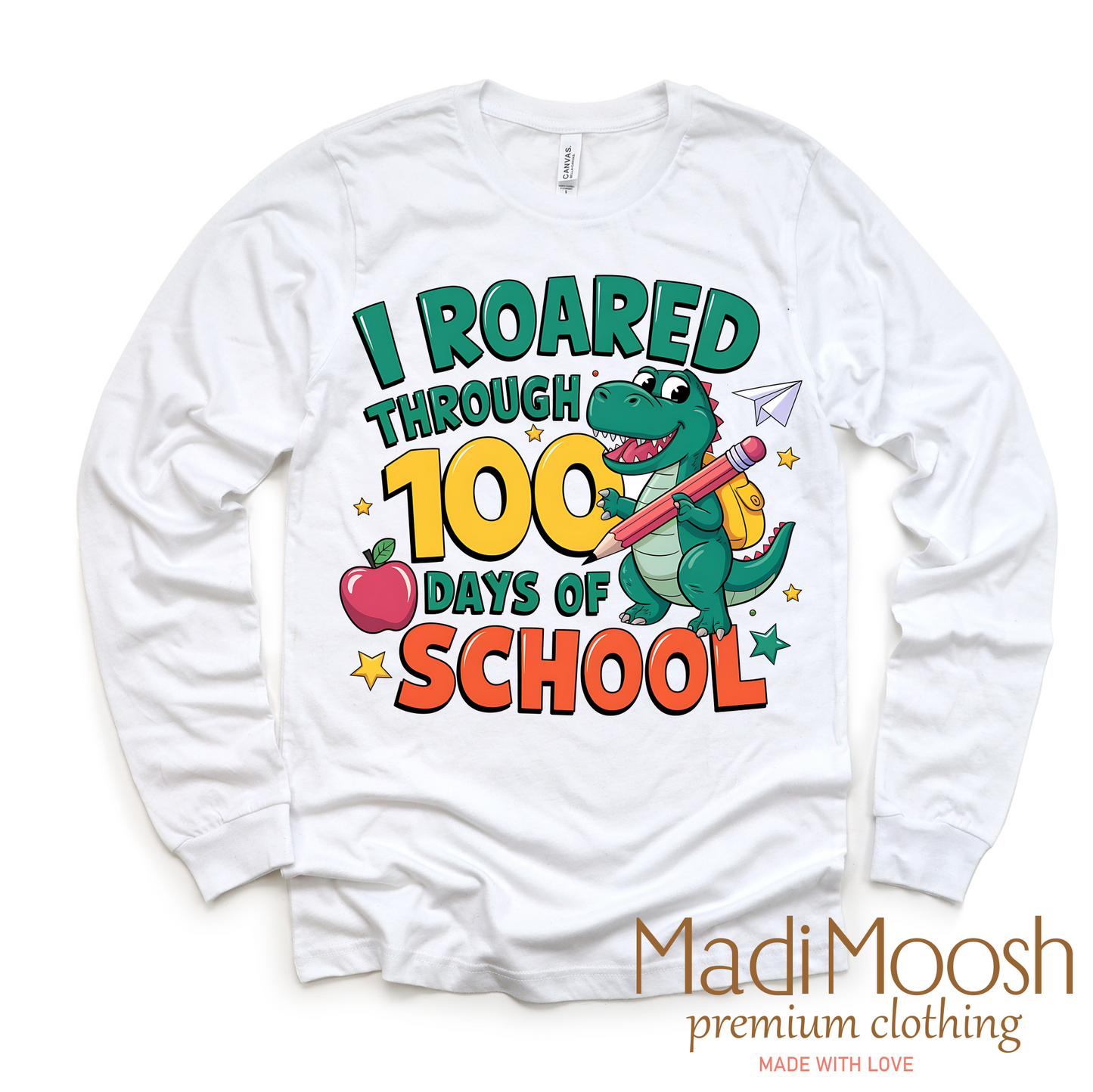 I Roared Through 100 Days Of School Shirt - School Tee