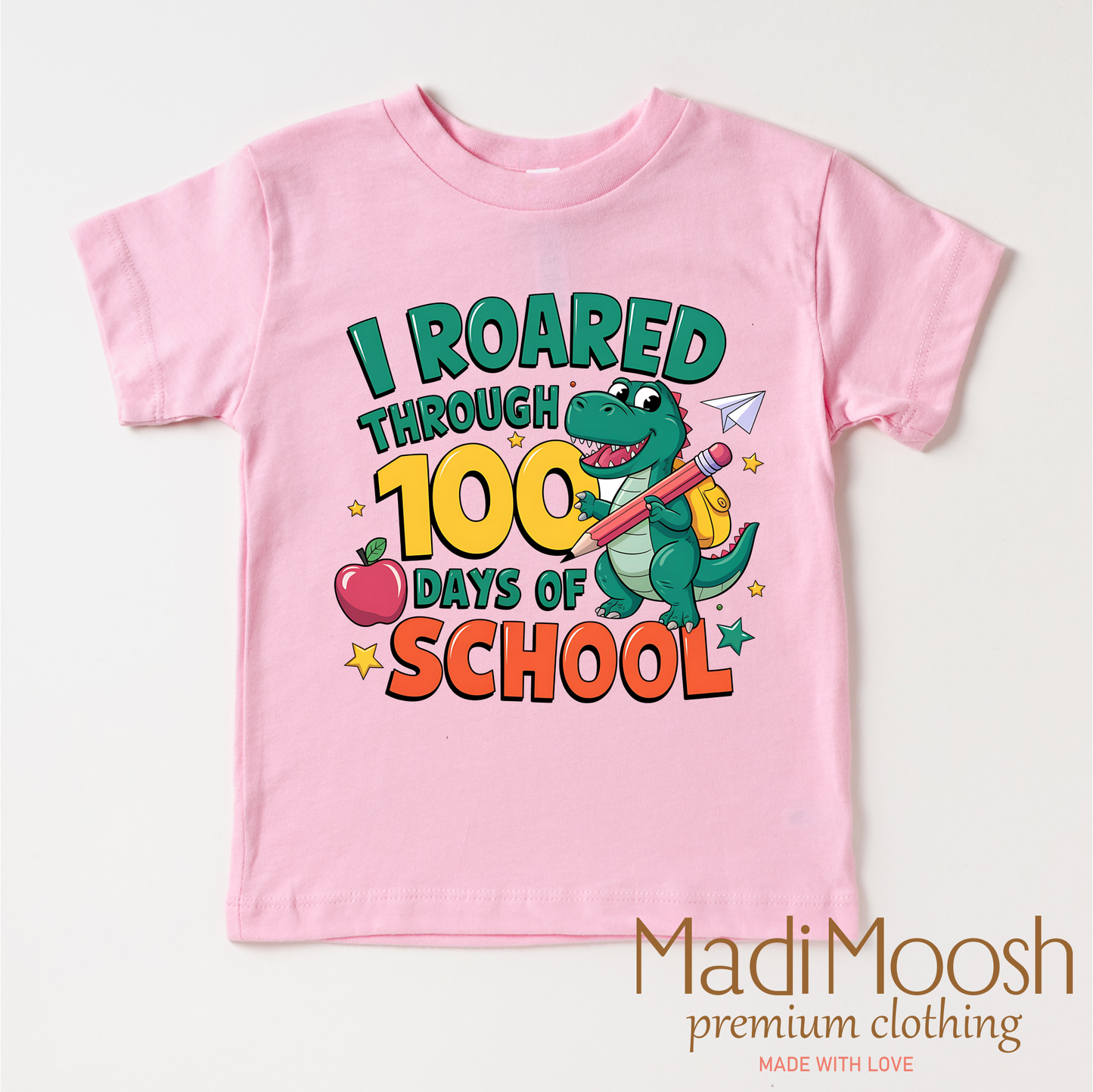 I Roared Through 100 Days Of School Shirt - School Tee