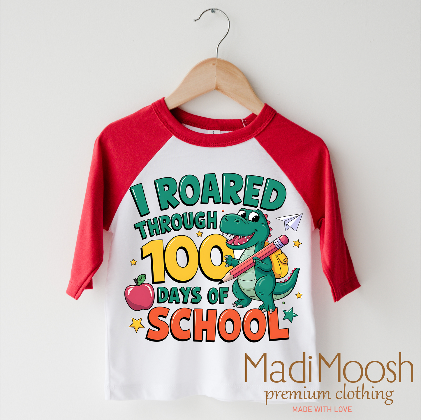 I Roared Through 100 Days Of School Shirt - School Tee