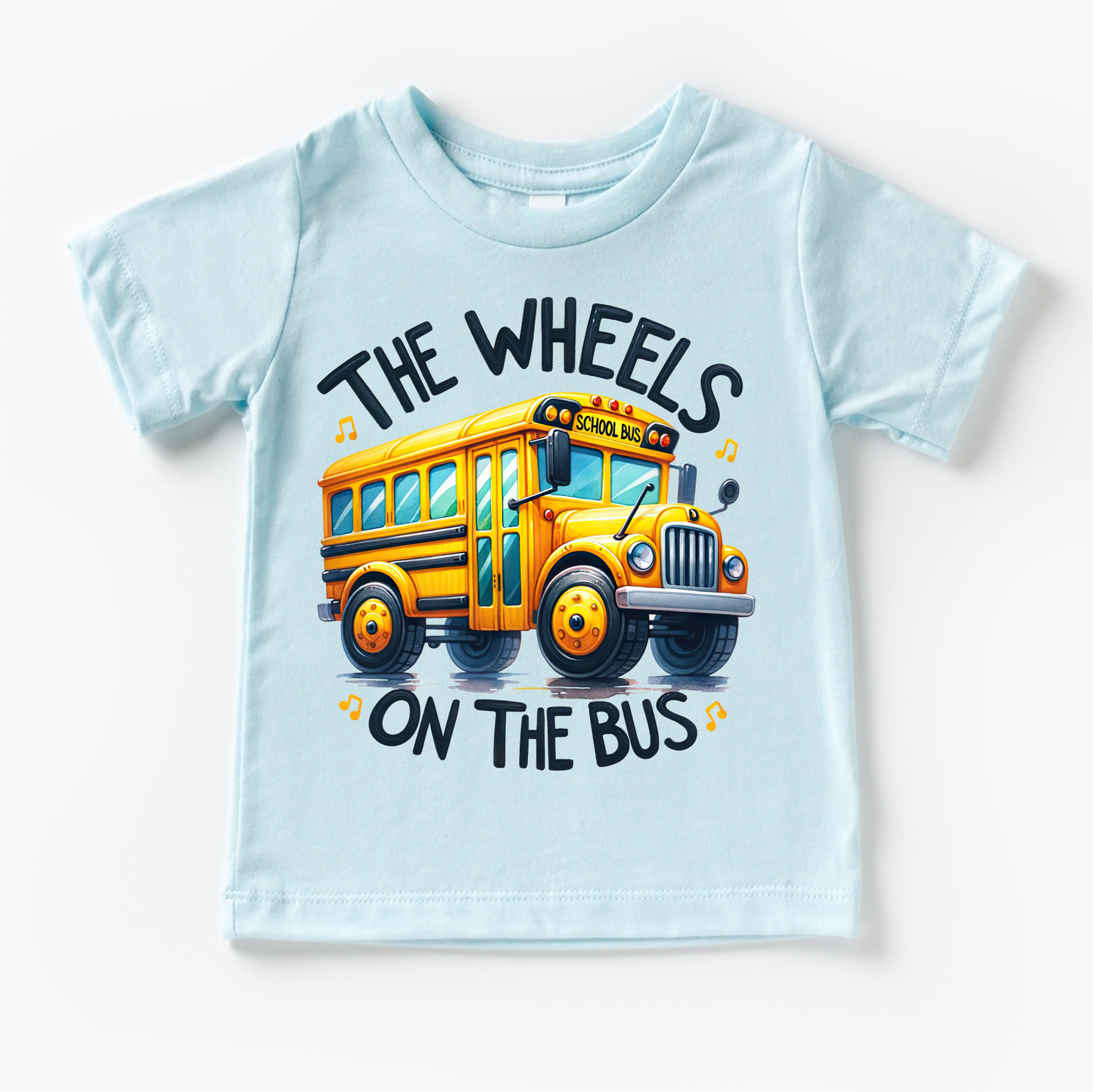 The Wheels On The Bus School Shirt - Kids School Tee