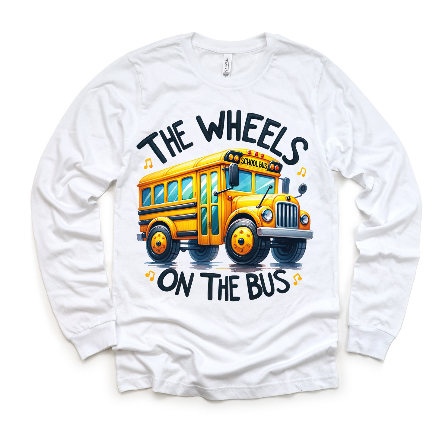 The Wheels On The Bus School Shirt - Kids School Tee