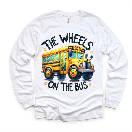 The Wheels On The Bus School Shirt - Kids School Tee