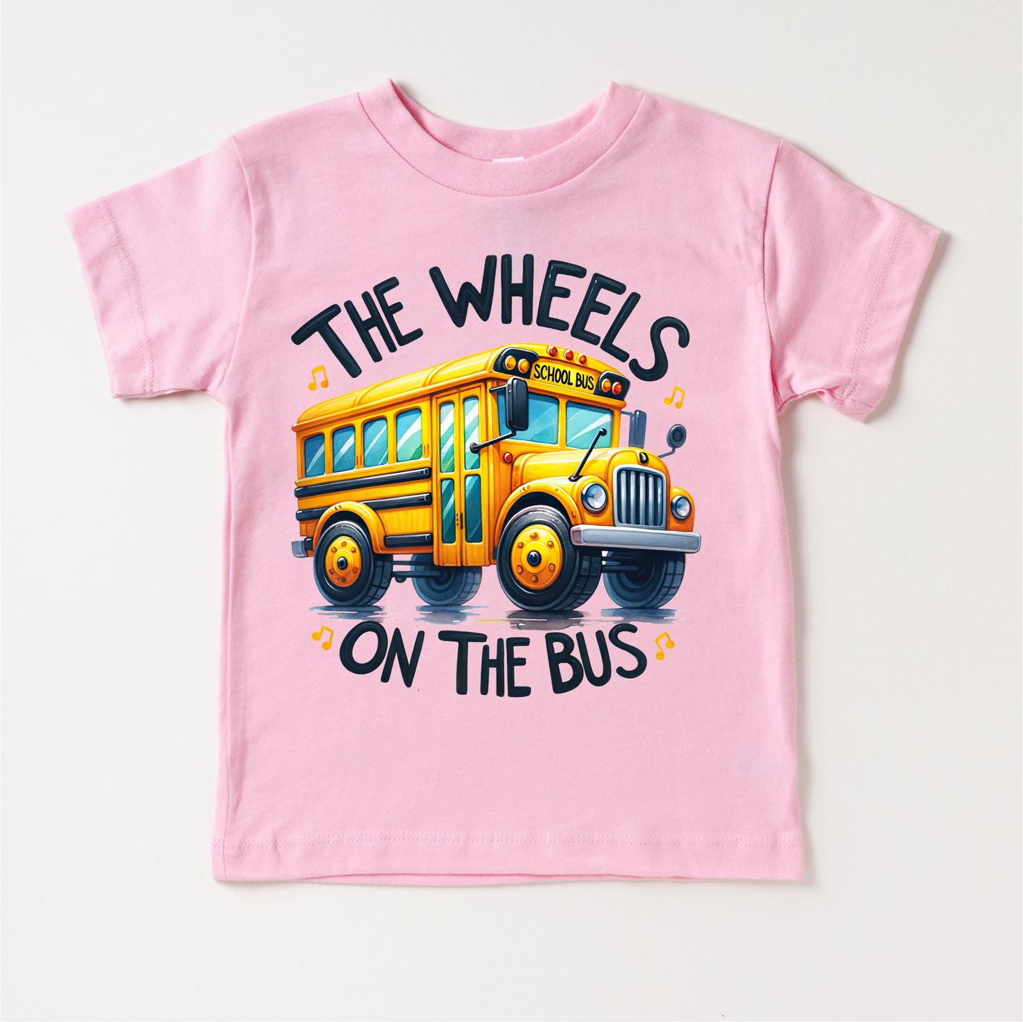 The Wheels On The Bus School Shirt - Kids School Tee