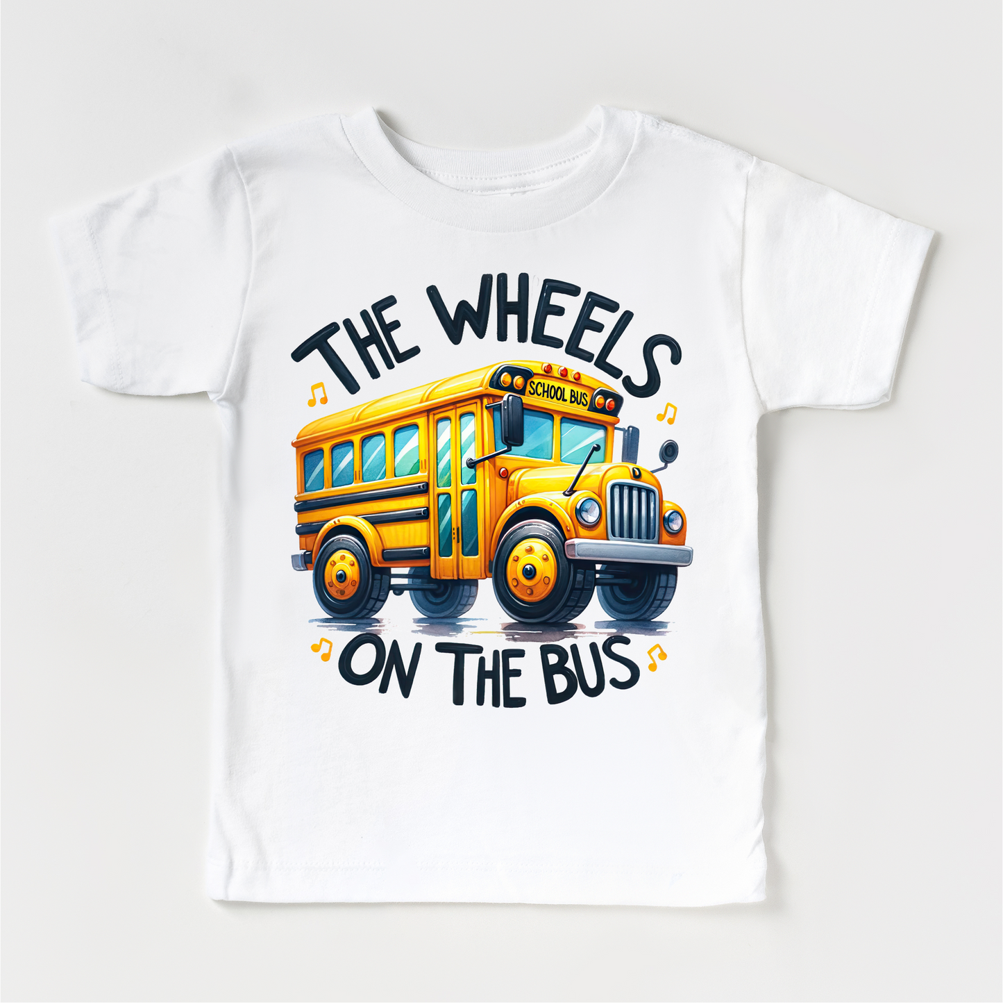 The Wheels On The Bus School Shirt - Kids School Tee