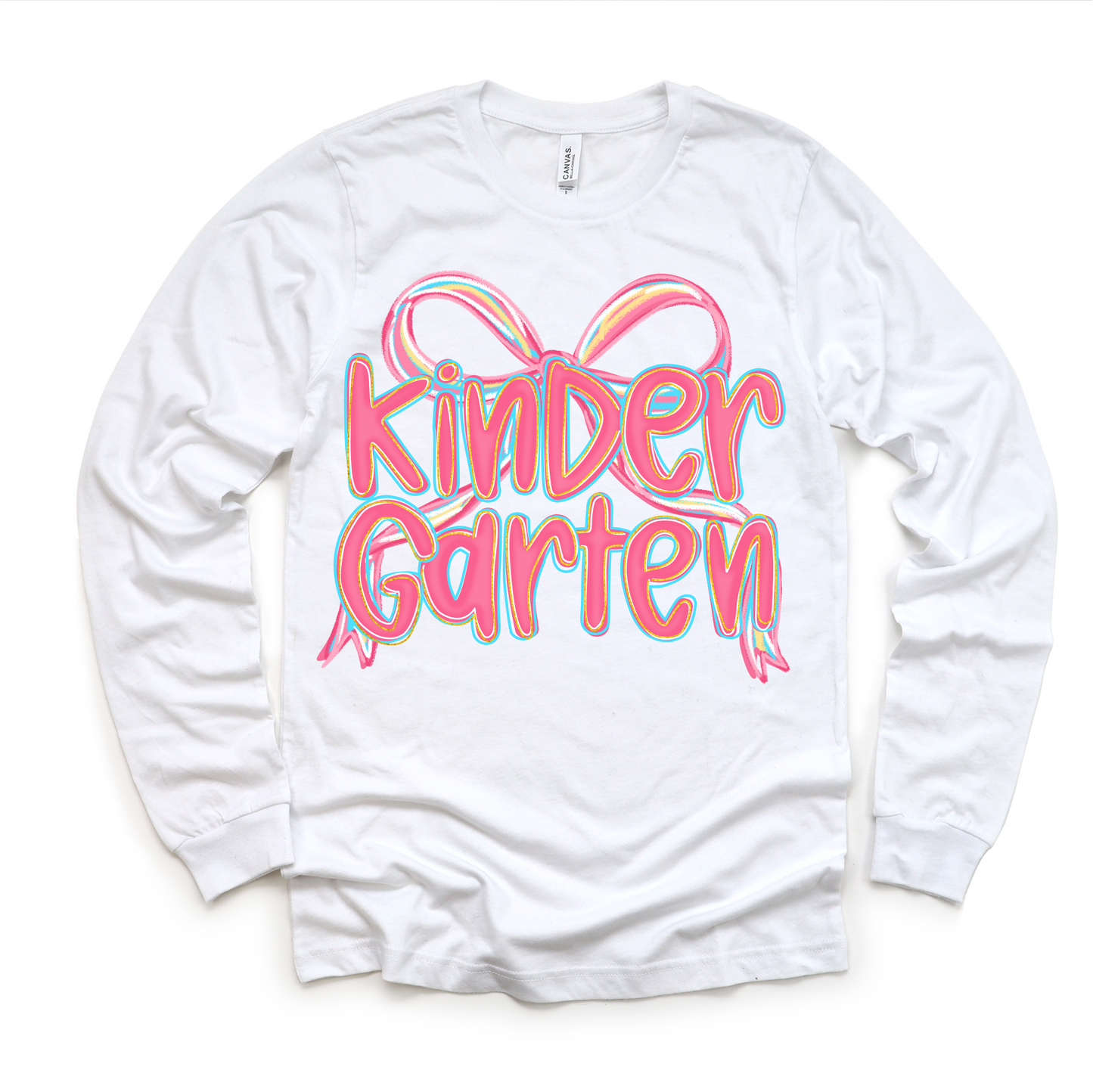 Girls Kindergarten Bow Back To School Shirt - First Day Of School Tee
