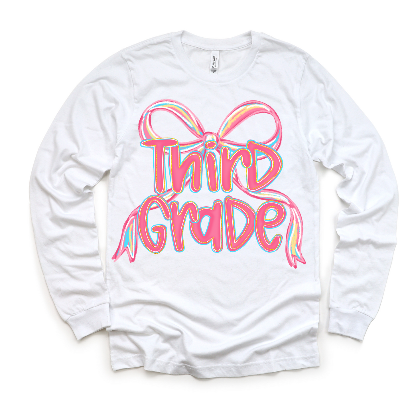 Girls 3rd Grade Bow Back To School Shirt - First Day Of School Tee