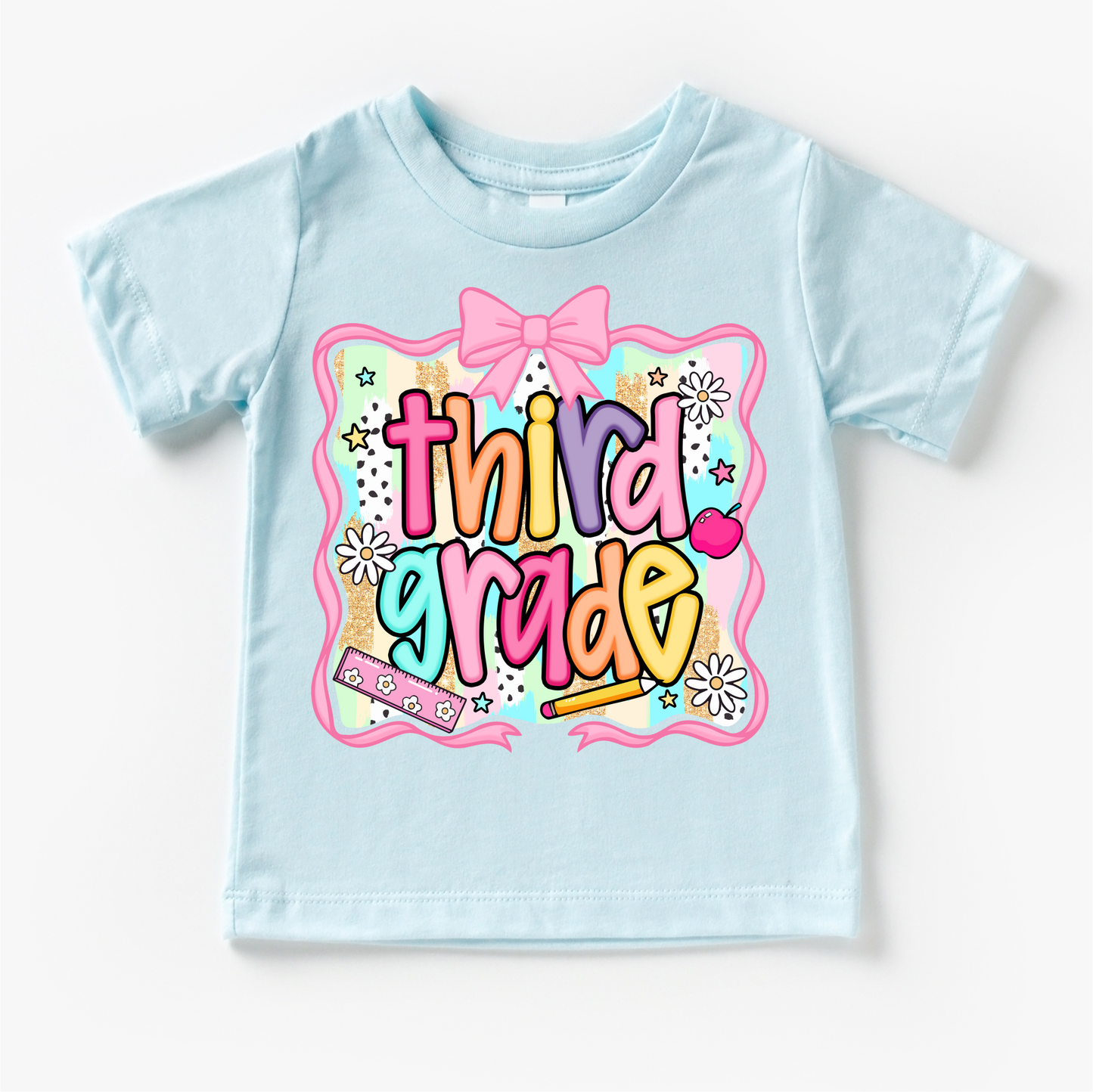 Girls Third Grade School Shirt - Back To School Tee