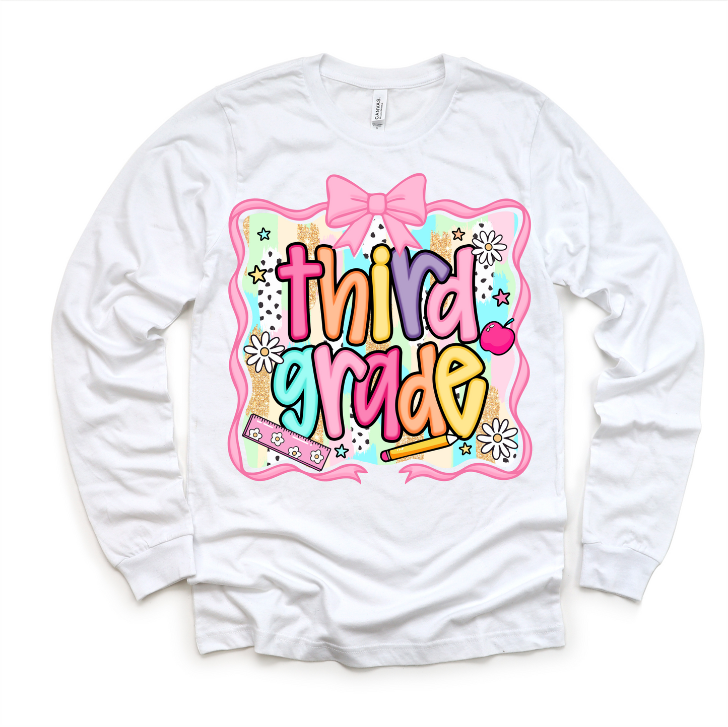 Girls Third Grade School Shirt - Back To School Tee