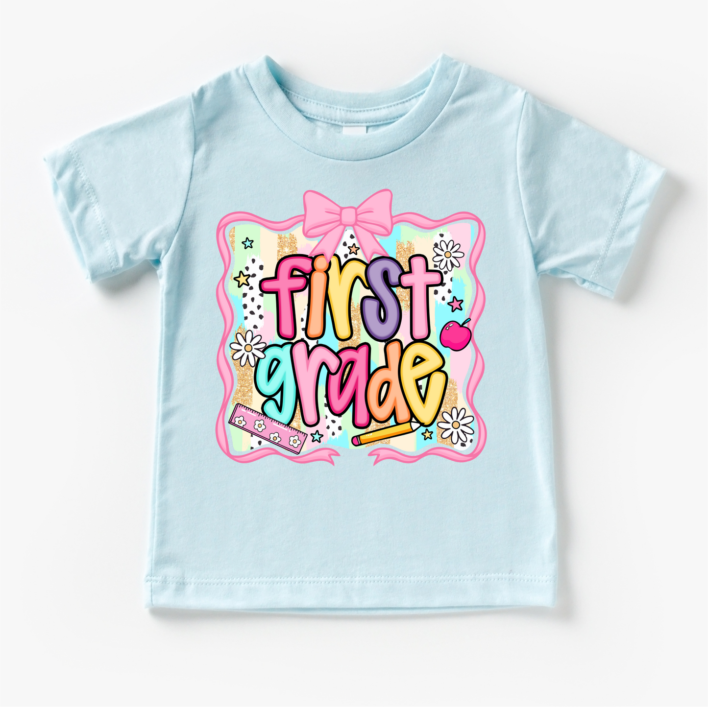 Girls 1st Grade School Shirt - Back To School Tee