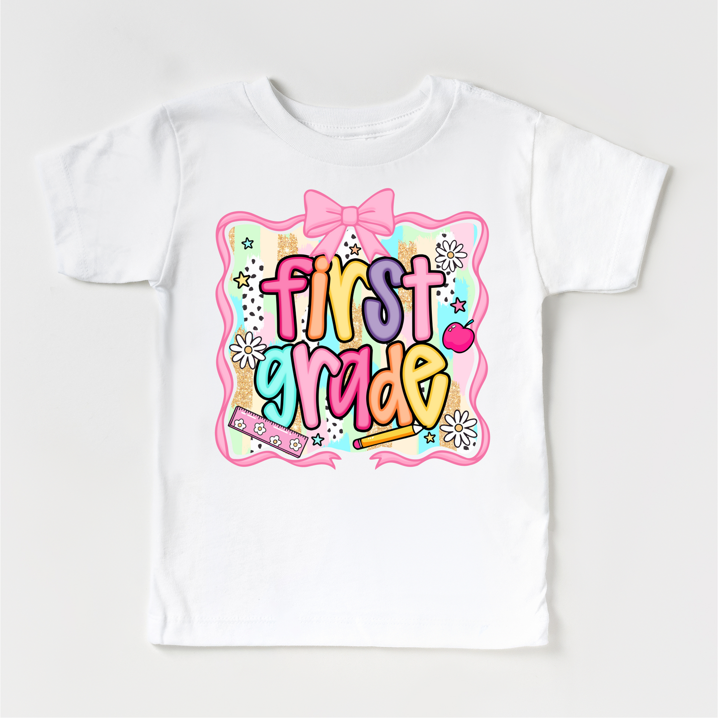 Girls 1st Grade School Shirt - Back To School Tee